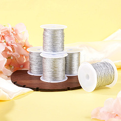 5 Rolls 5 Sizes Round PET Metallic Thread&nbsp;MCOR-TA0001-02A
