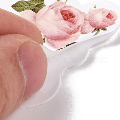 50Pcs Cartoon Flower Paper Sticker Label Set&nbsp;X-DIY-G066-05