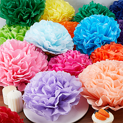 28Pcs 28 Styles DIY Decorative Paper Flowers Ball for Party Wedding Home Outdoor Decoration&nbsp;DIY-WR0005-41