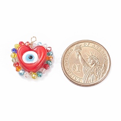 Handmade Evil Eye Lampwork Pendants&nbsp;PALLOY-JF01472