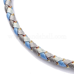 Polyester Cord Braided Bracelet Makings&nbsp;MAK-Z003-01P-17