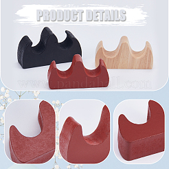 3Pcs 3 Colors Wooden Chinese Calligraphy Brush Holder&nbsp;AJEW-GF0007-77