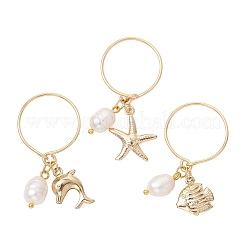 3Pcs 3 Styles Ocean 304/316 Stainless Steel Finger Rings&nbsp;RJEW-JR01005
