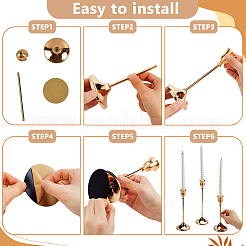 3Pcs 3 Styles Metal Candle Holder Sets&nbsp;DIY-WA0001-37EB