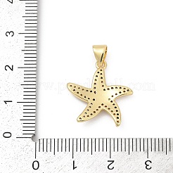 Brass Micro Pave Cubic Zirconia Pendants&nbsp;KK-D317-070G