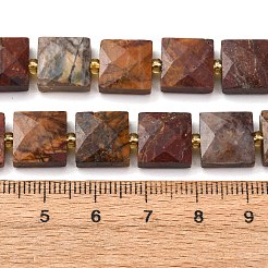 Natural Polychrome Jasper/Picasso Stone/Picasso Jasper Beads Strands&nbsp;G-F839-A30-01