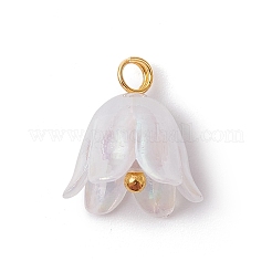Acrylic Flower Charms&nbsp;PALLOY-JF02544