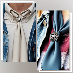 6Pcs PU Leather with Brass Scarf Buckle&nbsp;AJEW-CL0001-69