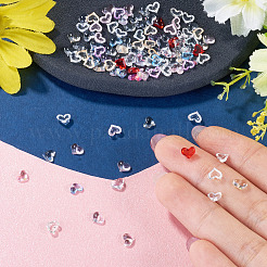 160Pcs 8 Colors Heart Resin Cabochons&nbsp;MRMJ-TA0001-51