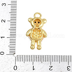 Brass Micro Pave Cubic Zirconia Pendants&nbsp;KK-I352-31G
