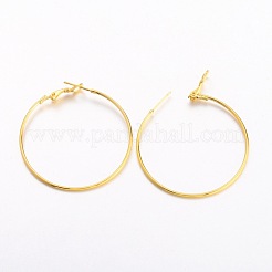 Brass Earring Findings Hoops&nbsp;EC108-3NFG