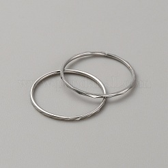 6Pcs 5 Style Wave Stainless Steel Finger Rings Set&nbsp;RJEW-WH0015-08