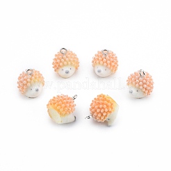 Opaque Resin Pendants&nbsp;RESI-T053-06