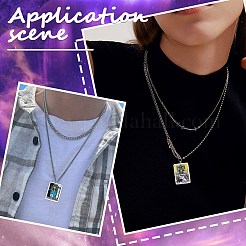 18Pcs 18 Style Printed Opaque Acrylic Pendants&nbsp;SACR-SC0001-24