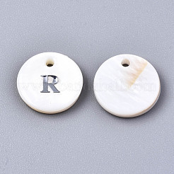 Natural Freshwater Shell Pendants&nbsp;X-SHEL-Q018-01A-R-P