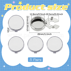 5Pairs Brass Cuff Buttons&nbsp;DIY-FG0005-91