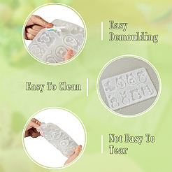 3Pcs 3 Styles DIY Silicone Pendant Molds&nbsp;DIY-TA0015-63