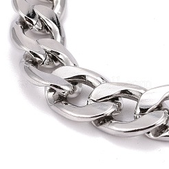 Tarnish Resistant 304 Stainless Steel Curb Chains Bracelets&nbsp;BJEW-JB06273