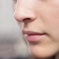 Acrylic L-Shaped Nose Ring&nbsp;AJEW-YW0001-06A