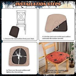 Hallowmas Polyester Chair Cover&nbsp;AJEW-WH20005-15B