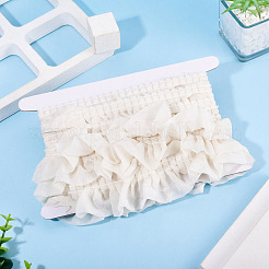 4 Yards Polyester Wrinkle Lace Ribbon&nbsp;OCOR-TA0004-18F