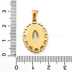 Golden 304 Stainless Steel Pendants&nbsp;STAS-K300-02G-I