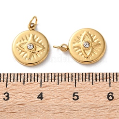 Ion Plating(IP) 304 Stainless Steel Rhinestone Pendants&nbsp;STAS-Q333-10G-02