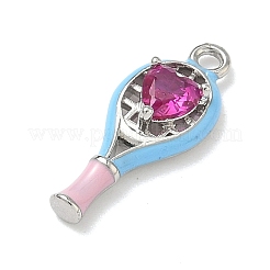 Brass Micro Pave Cubic Zirconia Pendants&nbsp;KK-I476-27P-01