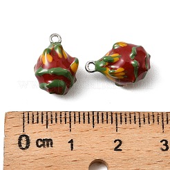 Brass Enamel Charms&nbsp;KK-K351-60B-P