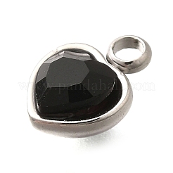 304 Stainless Steel with Rhinestone Pendants&nbsp;STAS-Q346-01P-05