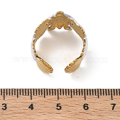 Ocean 304 Stainless Steel Cuff Open Rings&nbsp;RJEW-C166-01D-G