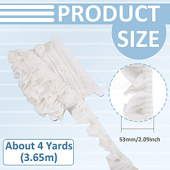 4 Yards Polyester Wrinkle Lace Ribbon&nbsp;OCOR-TA0004-18F