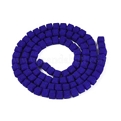 Opaque Frosted Glass Beads Strands&nbsp;GLAA-N072-01A-B10
