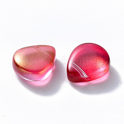 Transparent Spray Painted Glass Beads&nbsp;GLAA-T016-29B