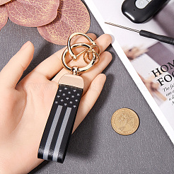 Imitation Leather Keychain Holder&nbsp;DIY-WH20013-23C