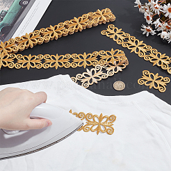 Sew on Ethnic Style Embroidery Flower Polyester Hollow Lace Ribbons&nbsp;OCOR-WH0109-343A