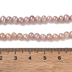 Natural Cultured Freshwater Pearl Beads Strands&nbsp;PA-CBAC463-28