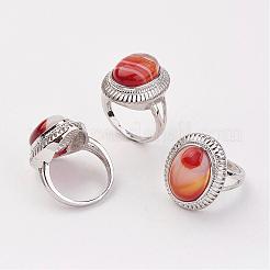 Natural & Synthetic Mixed Stone Finger Rings&nbsp;RJEW-P122-M