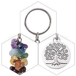 Natural Gemstone Keychain&nbsp;X-KEYC-JKC00163-03