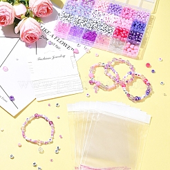 DIY Acrylic & Plastic Beads Bracelets Making Kits&nbsp;DIY-FS0006-47