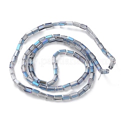 Electroplate Transparent  Glass Beads Strands&nbsp;EGLA-H106-01A-HR02