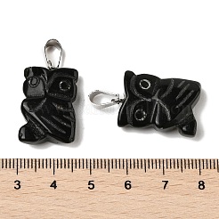 Natural Obsidian Pendants&nbsp;G-B127-09P-04