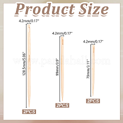 3Pcs Wood Knitting Needles&nbsp;DIY-WH0698-125