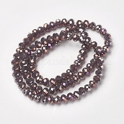 Electroplate Glass Beads Strands&nbsp;EGLA-A034-J6mm-T