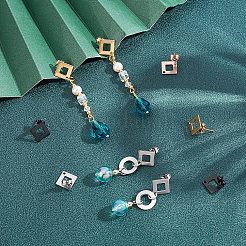 304 Stainless Steel Stud Earring Findings&nbsp;STAS-UN0015-34