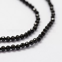 Natural Black Spinel Beads Strands&nbsp;LS-G-K185-09