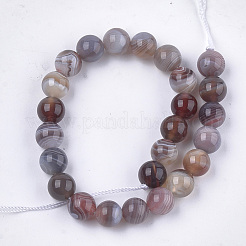 Natural Botswana Agate Beads Strands&nbsp;G-S333-8mm-026