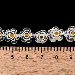 Handmade Millefiori Lampwork Beads Strands&nbsp;X-LAMP-G164-03O