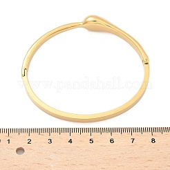 304 Stainless Steel Hinged Bangles for Women&nbsp;AJEW-P127-14G
