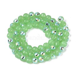 Electroplate Imitation Jade Glass Beads Strands&nbsp;EGLA-N024-01A-B02